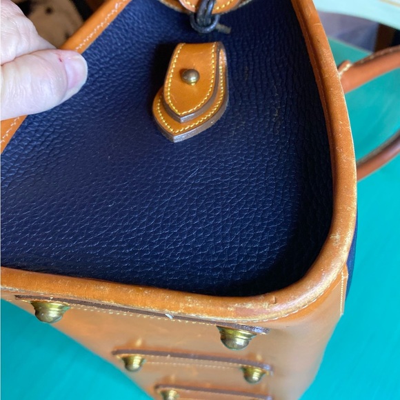 Vintage Dooney and Bourke Blue Satchel - Picture 8 of 12